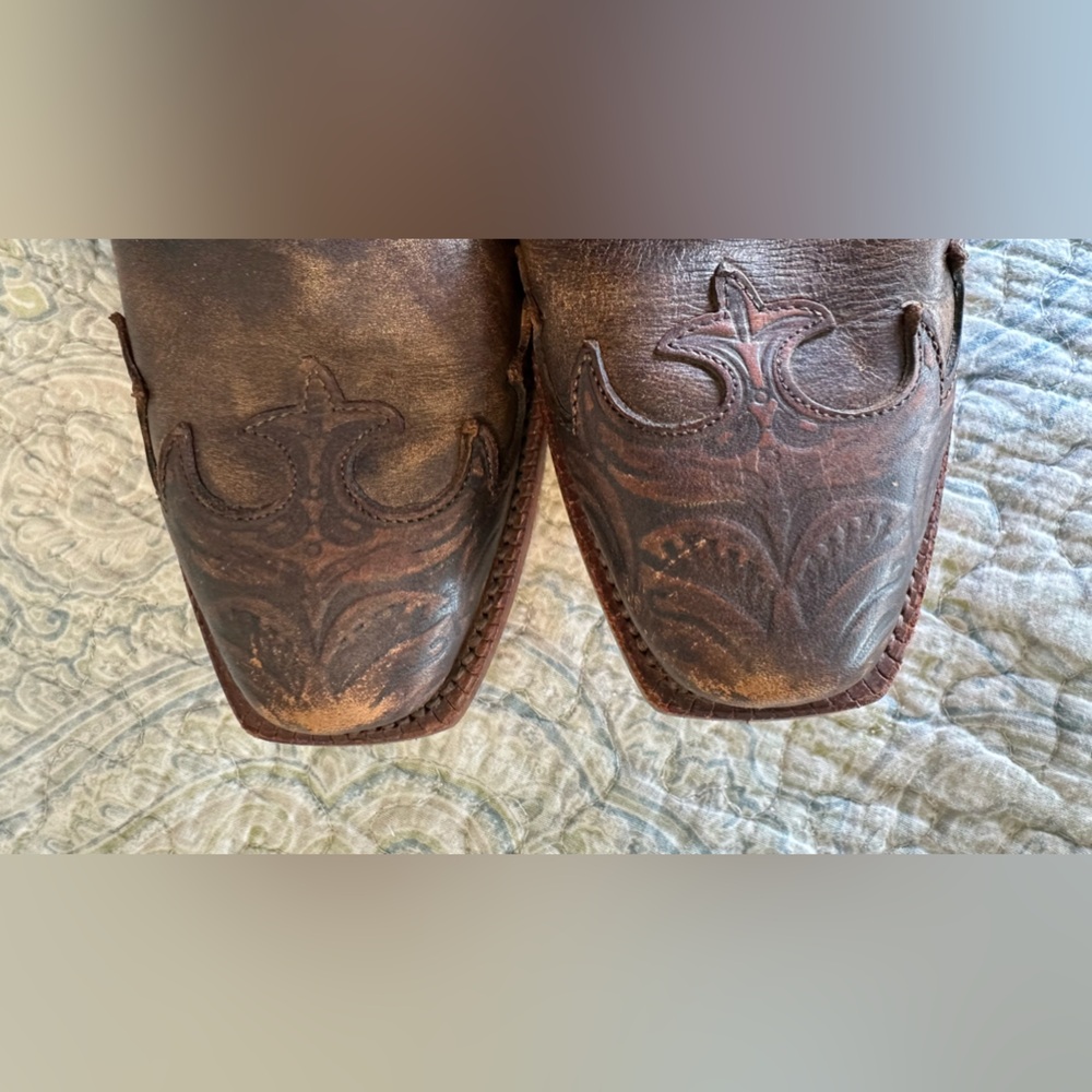 Tony Lama Vaquero Western Cowboy Boots Leather Embroidered Women’s Size 6.5 - Picture 16 of 16